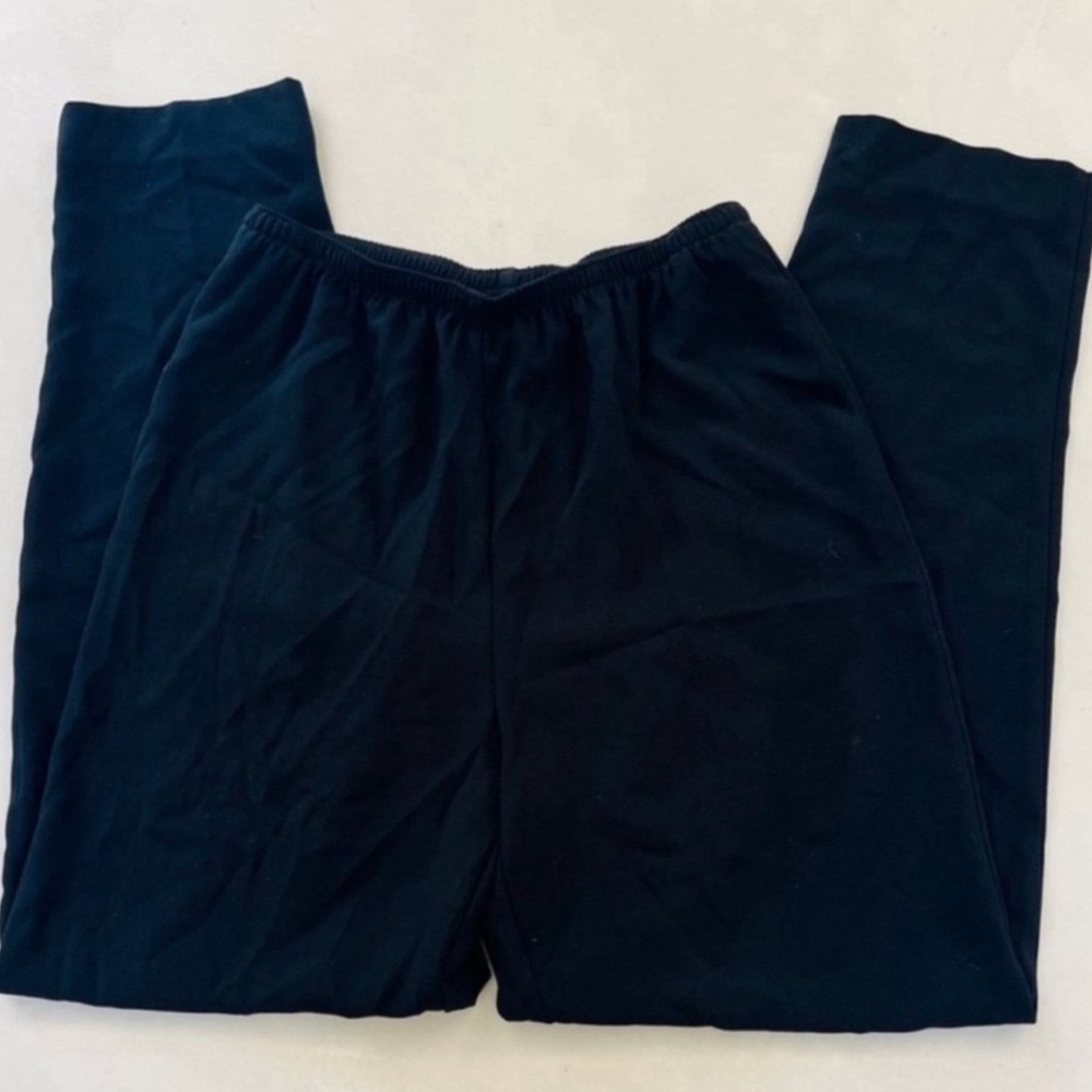 Vintage 80s Laura Henson Black High Rise Straight Leg Trousers 8
